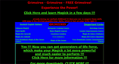 Desktop Screenshot of grimoires.com